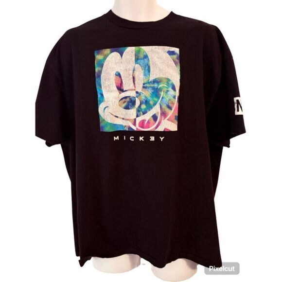 Disney Tops - Disney Neff Collab Black Mickey Mouse T-Shirt. Size 2XL